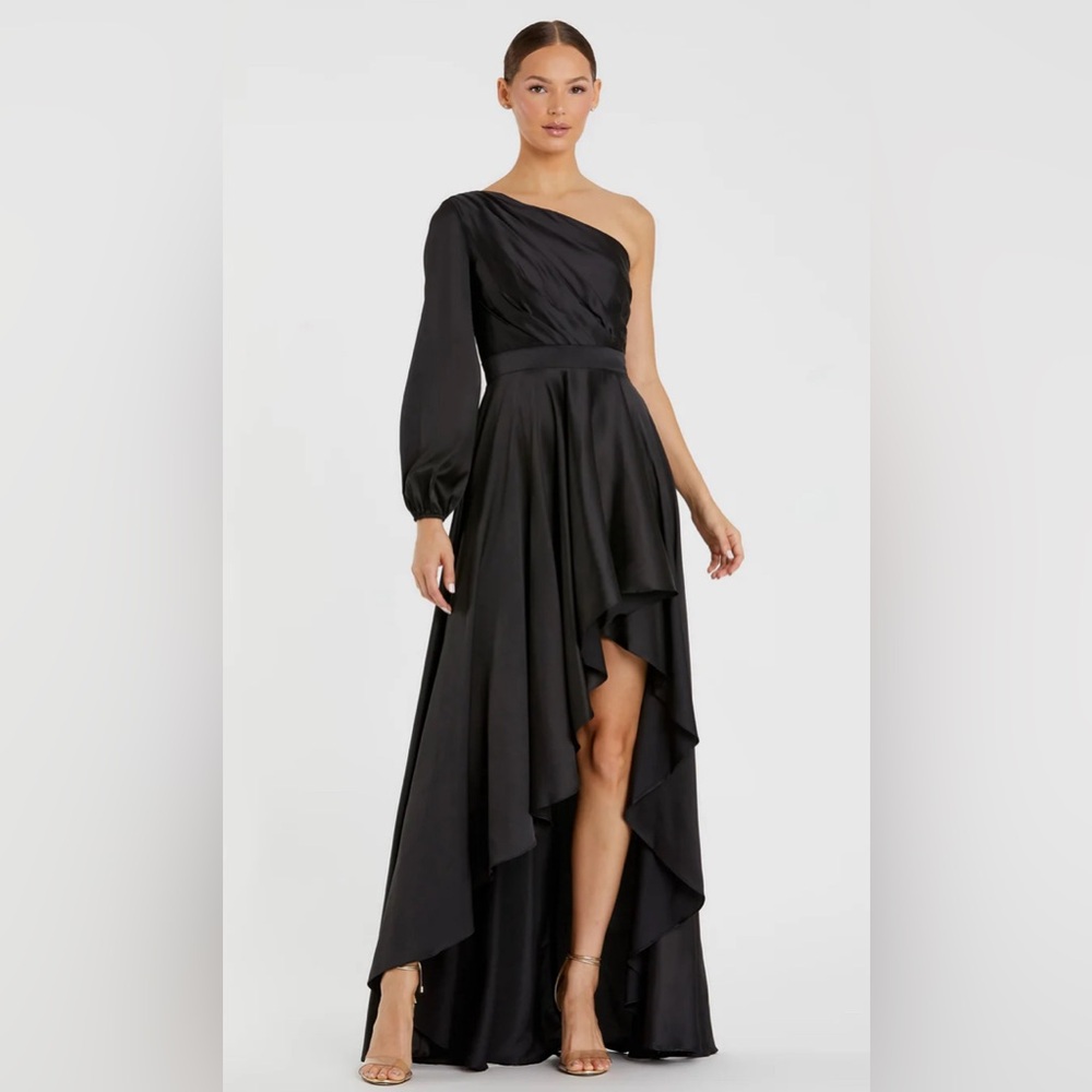 Mac Duggal High Low One Shoulder Gown